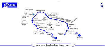 Annapurna Circuit Trek Map ( Update)